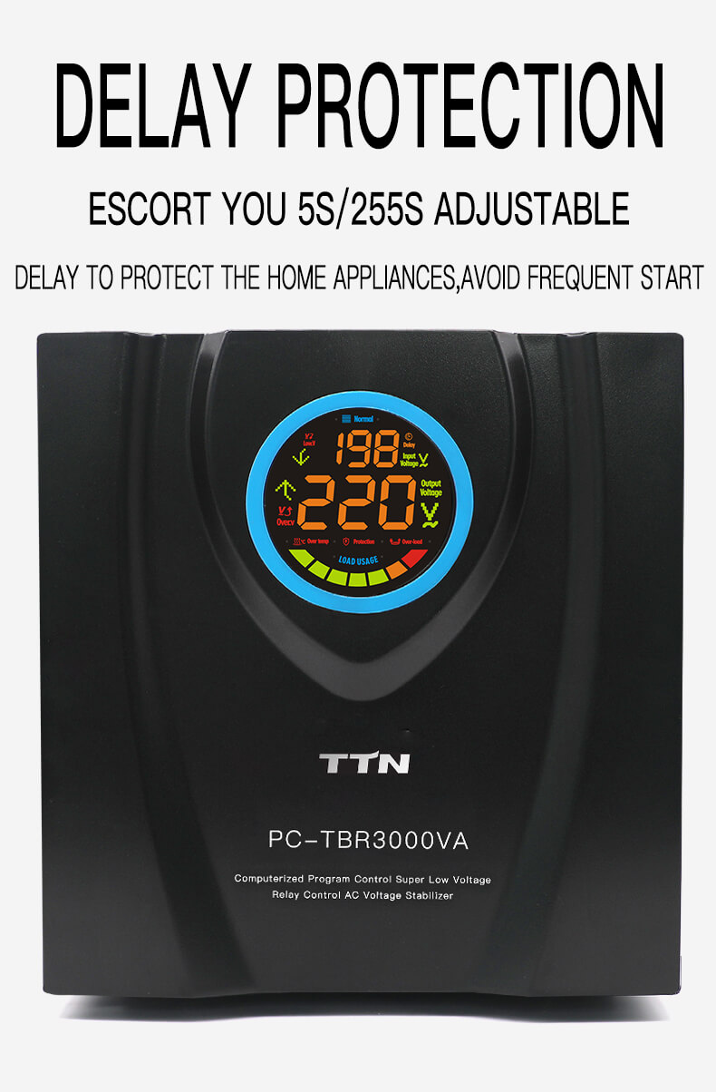 PC-TXR500VA-15000VA 90V 10KVA Home Relay Control Voltage Stabilizer