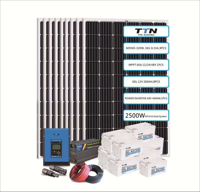 2200W/13200WH Solar Power System